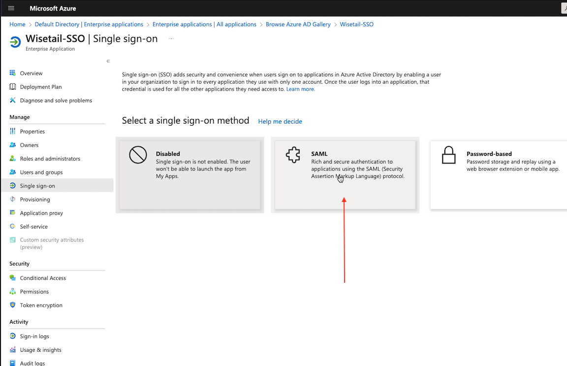 SSO Example with Microsoft Azure (IdP) – Wisetail Technical Support