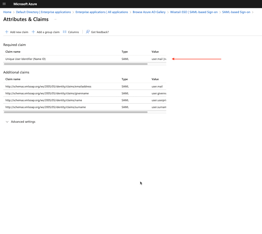 SSO Example with Microsoft Azure (IdP) – Wisetail Technical Support